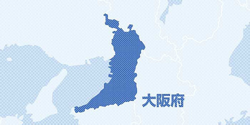 大阪府の地図