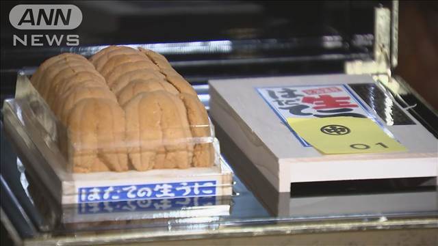 "「生ウニ」約400グラムで700万円　豊洲市場の初競りで史上最高値"