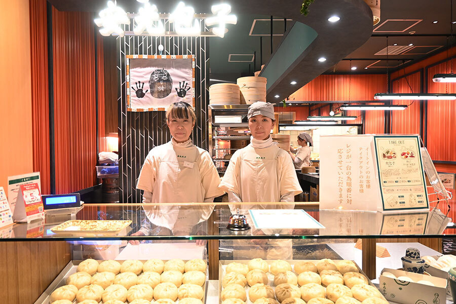 「安光包子 髙島屋大阪店」の店頭の様子