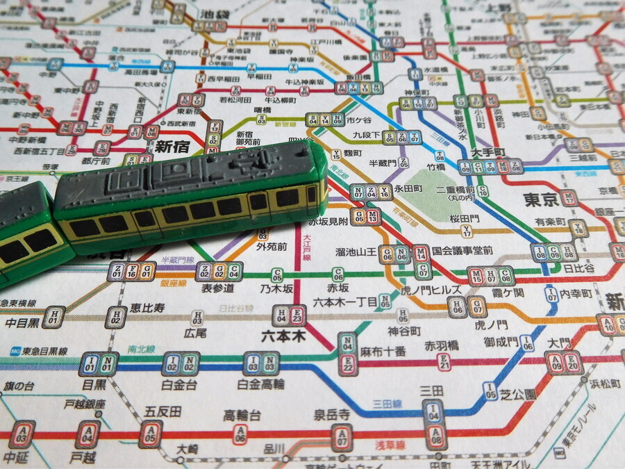 東京メトロの路線図のイメージ（画像：写真AC）。