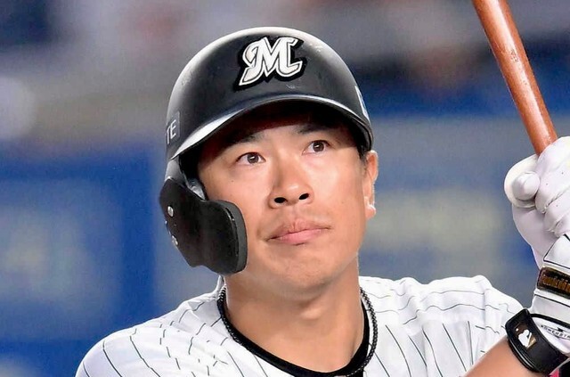 千葉ロッテマリーンズの角中勝也外野手（2023年6月撮影）