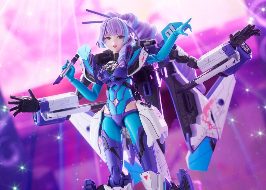 「ヴァリアブルファイターガールズ（V.F.G.）」の新商品「V.F.G. No.MC-17 マクロスΔ VF-31J ジークフリード 美雲・ギンヌメール」（c）2015 BIGWEST