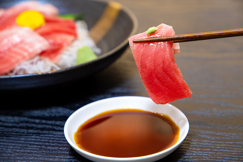 きんさんが食べていたのは「マグロ」