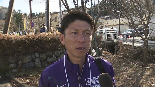 往路を振り返る駒澤大の藤田監督