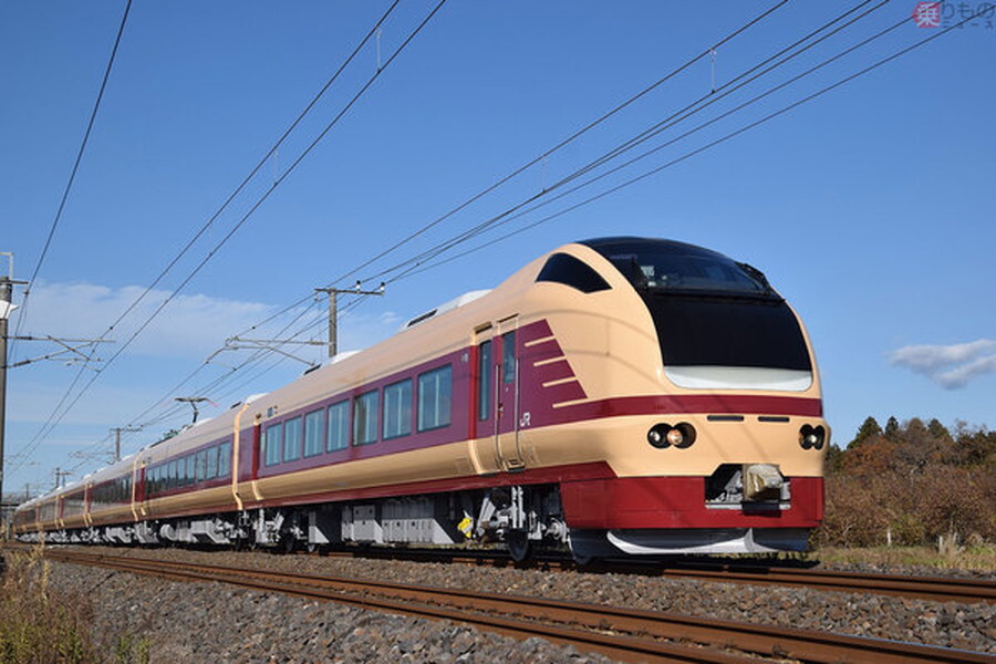 E653系電車の国鉄色塗装（画像：JR東日本）。