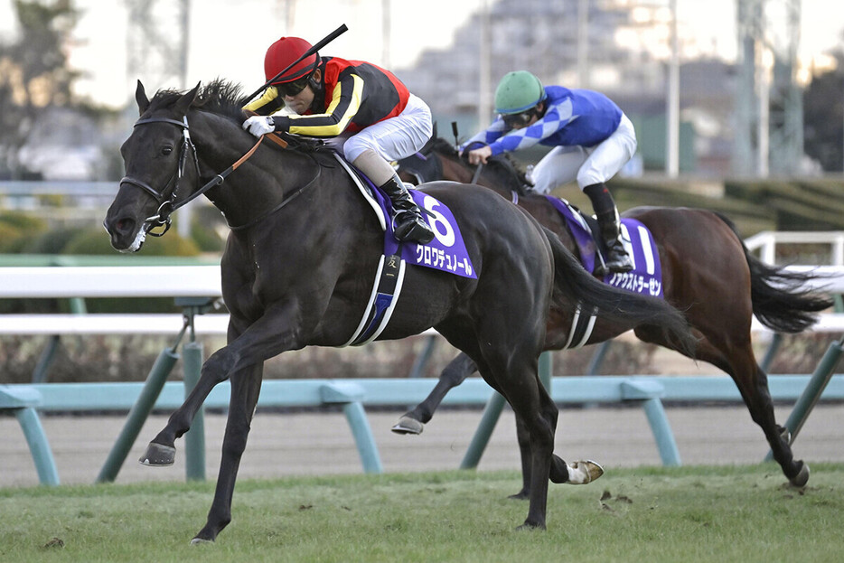 ホープフルＳを完勝したクロワデュノール　photo by Kyodo News