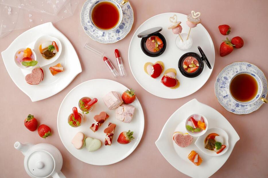 現在、琵琶湖マリオットホテルで提供しているアフタヌーンティー「Heartful Strawberry Afternoon Tea」