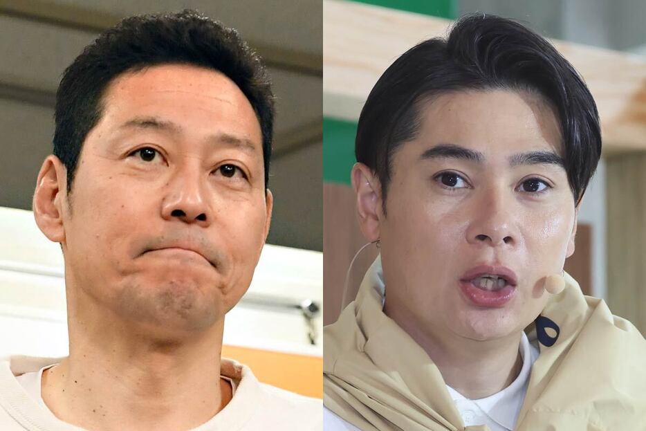 東野幸治（左）と吉村崇