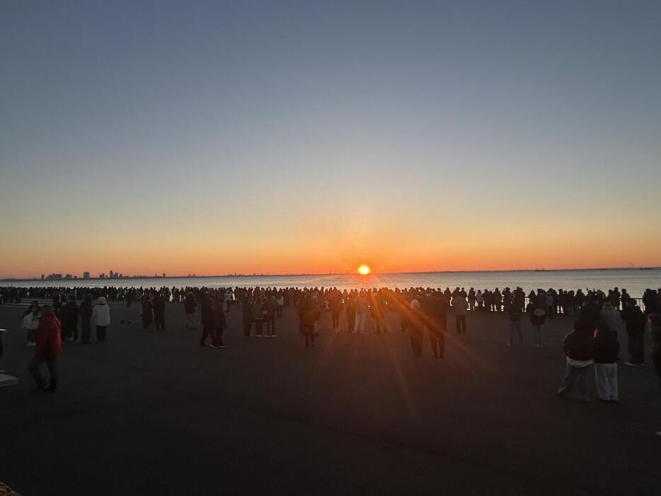 浦安市総合公園の初日の出