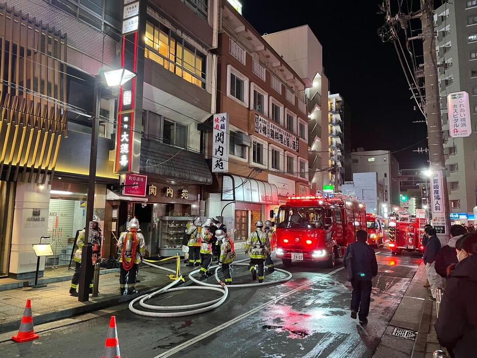 火事があった現場