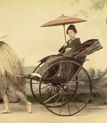 1870年前後の日本の人力車 (Photo by: Bildagentur-online/Universal Images Group via Getty Images)