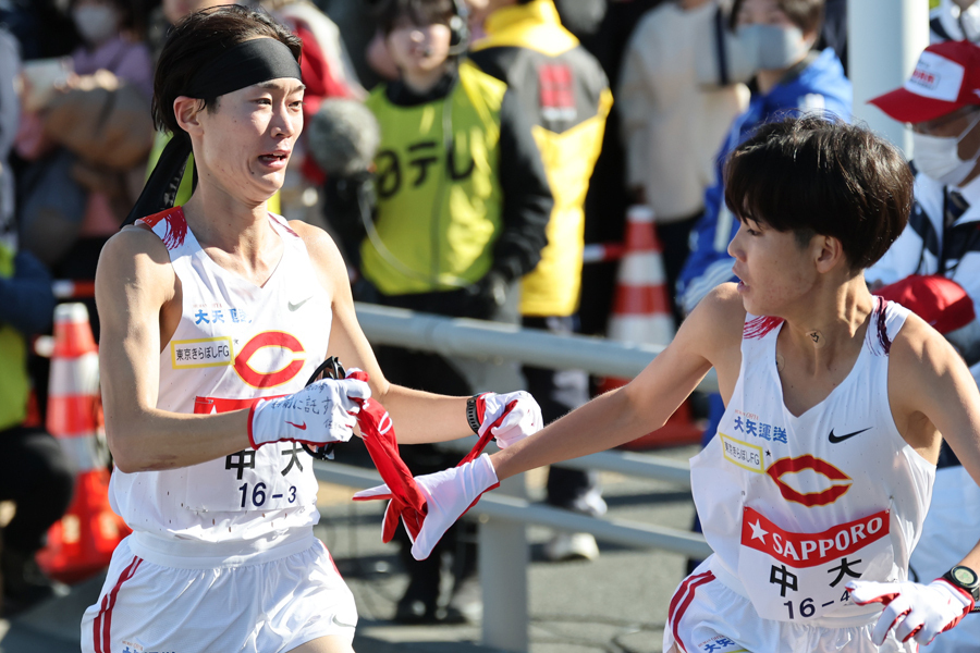 箱根駅伝3区で先頭を守った本間颯（中大）