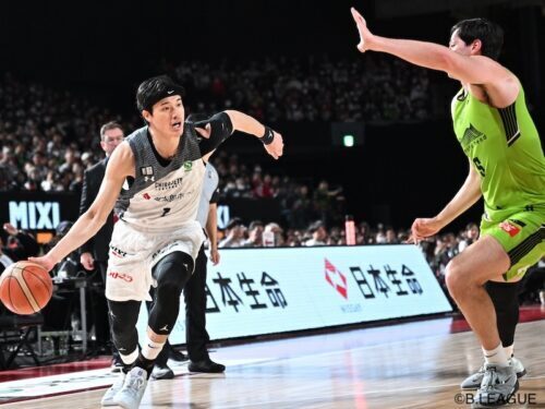 9得点7リバウンドを記録した千葉Jの渡邊雄太 [写真]=B.LEAGUE