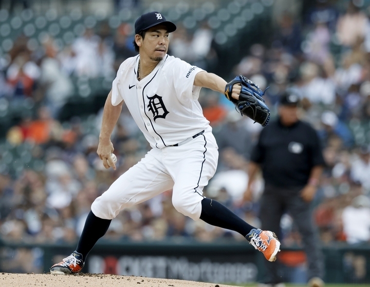 MLBデトロイト・タイガースの前田健太。(C)Getty Images