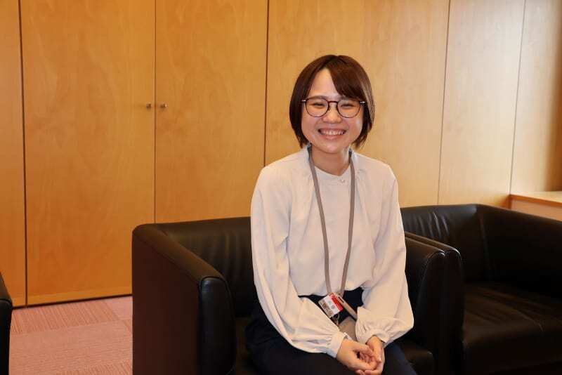 山陰合同銀行で行内公募でデジタル改革グループに異動した小田若奈さん