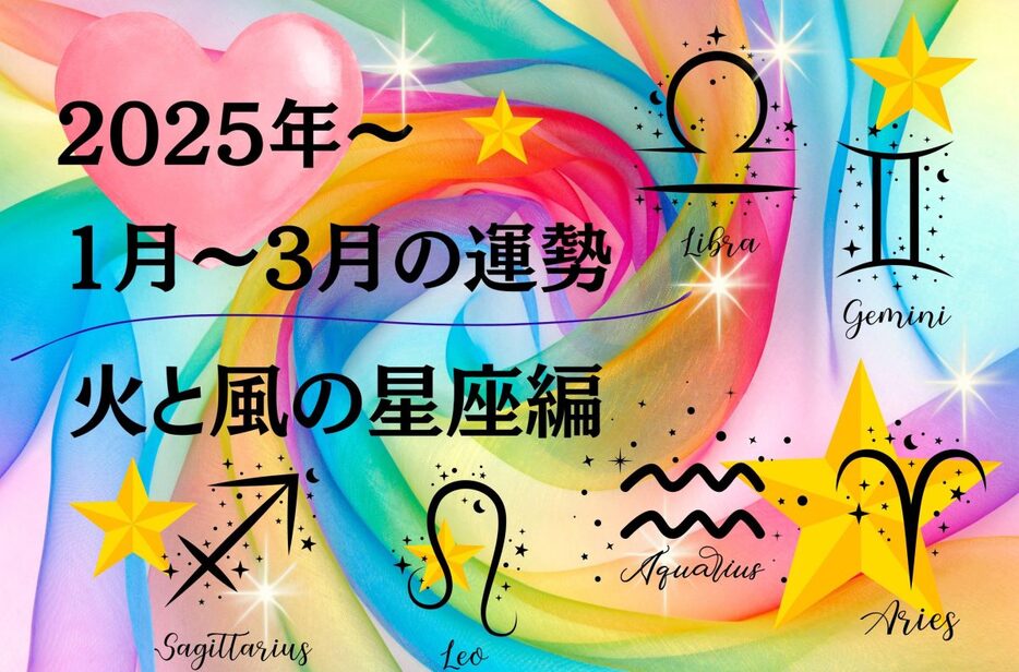 1月～3月の間は、「火と風の星座」の人たちは大忙し。