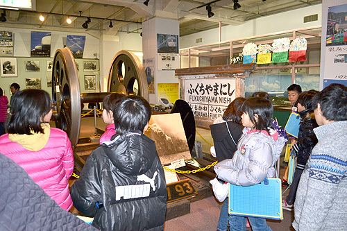 小学生が授業で訪れることもあった館内（2014年2月10日）