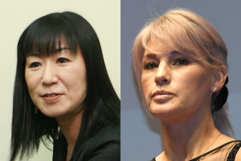 ハイヒール・リンゴ(左)と梅宮アンナ