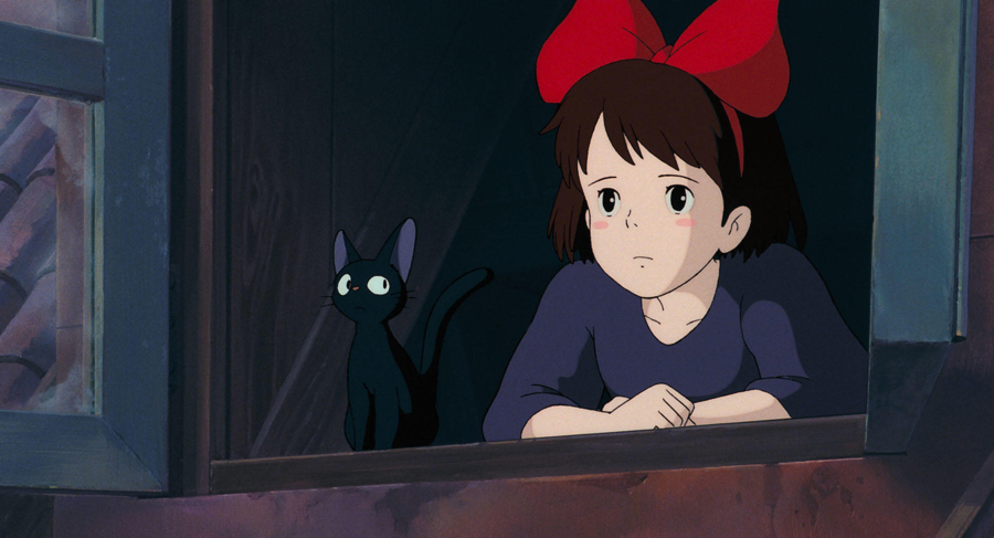 キキとジジ。画像は『魔女の宅急便』静止画　(C)1989 Eiko Kadono／Hayao Miyazaki／Studio Ghibli, N