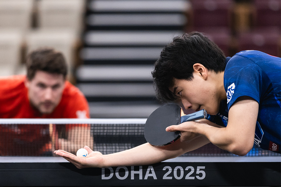 篠塚大登 PHOTO：World Table Tennis