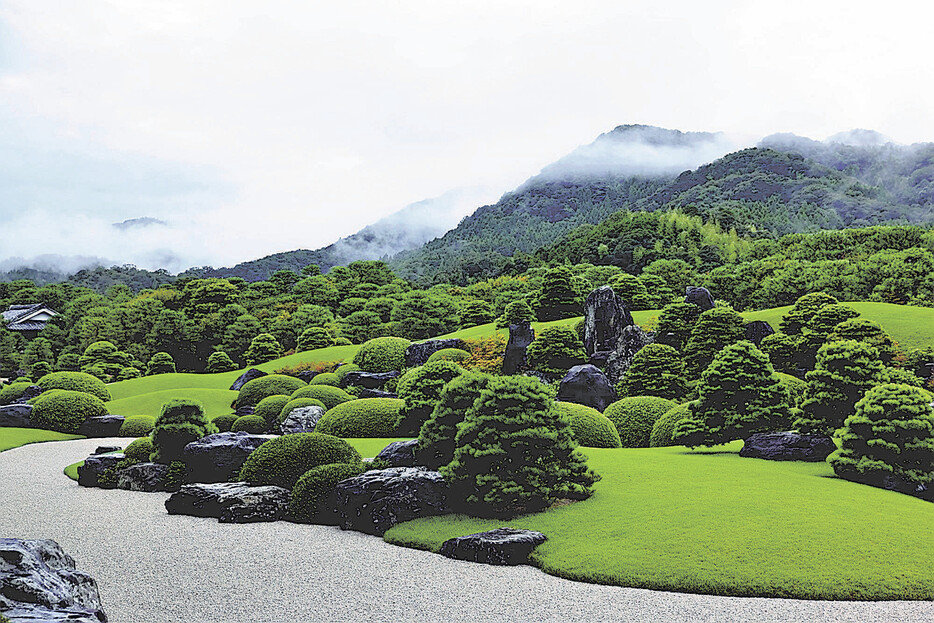 22年連続で全国1位に選出された足立美術館の庭園（同館提供）