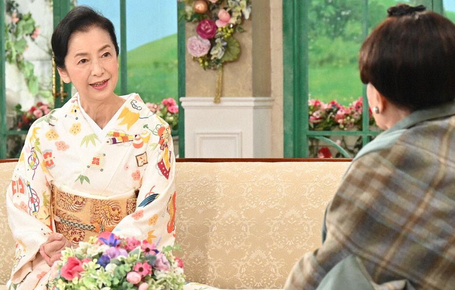 1月7日に放送される「徹子の部屋」に出演する高橋惠子さん＝テレビ朝日提供