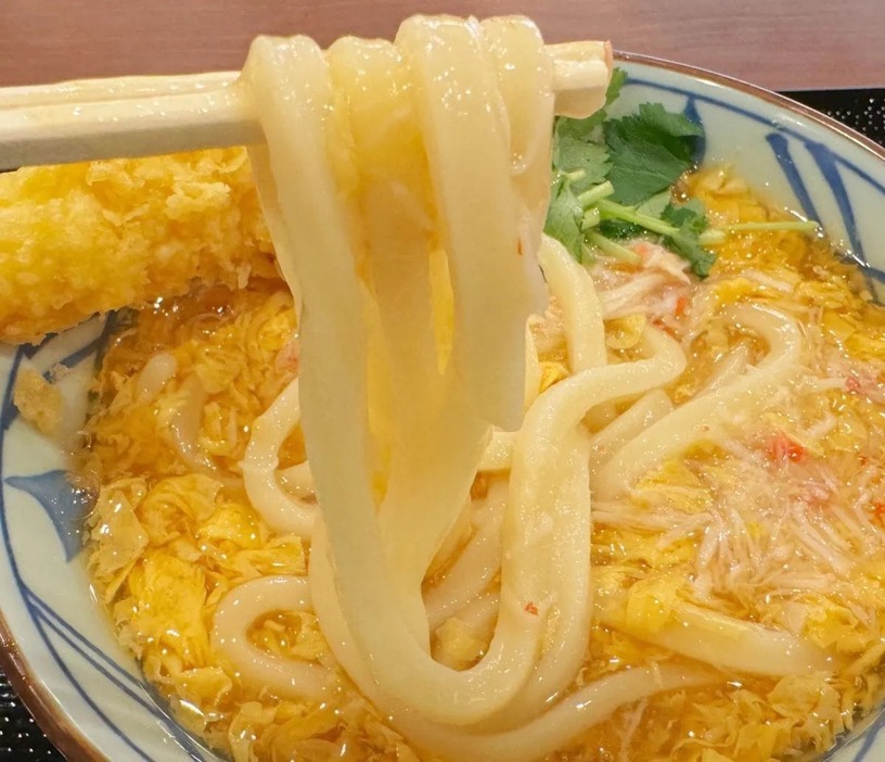 うどんによく絡む玉子あんかけ