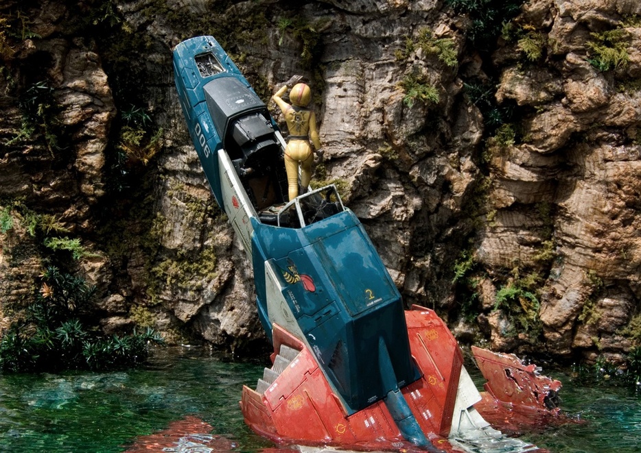 コアファイターの濡れ具合の再現にもこだわったジオラマ「Cenote」／モデラー・あにさん