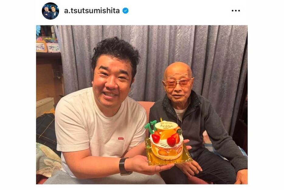 インパルス・堤下敦の実際の投稿【写真：インスタグラム（@a.tsutsumishita）より】