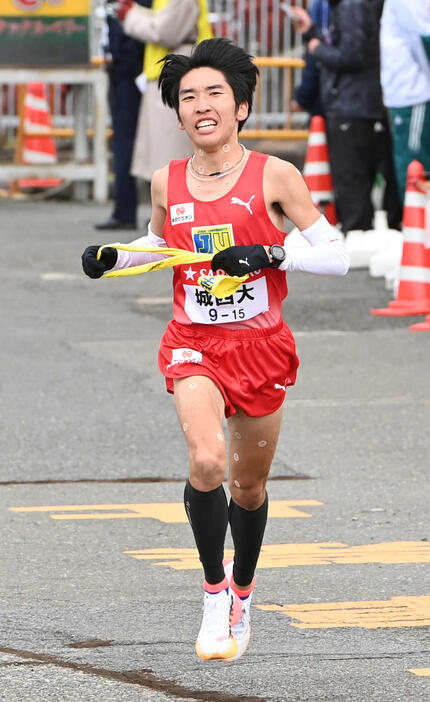 ２区を走った城西大・斎藤将也（25年1月2日）