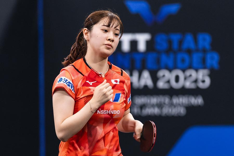 長﨑美柚 PHOTO：World Table Tennis