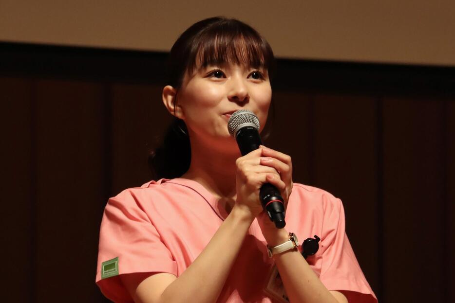 主演ドラマ「まどか26歳、研修医やってます！」第1話特別試写会・プレミアイベントに登場した芳根京子さん