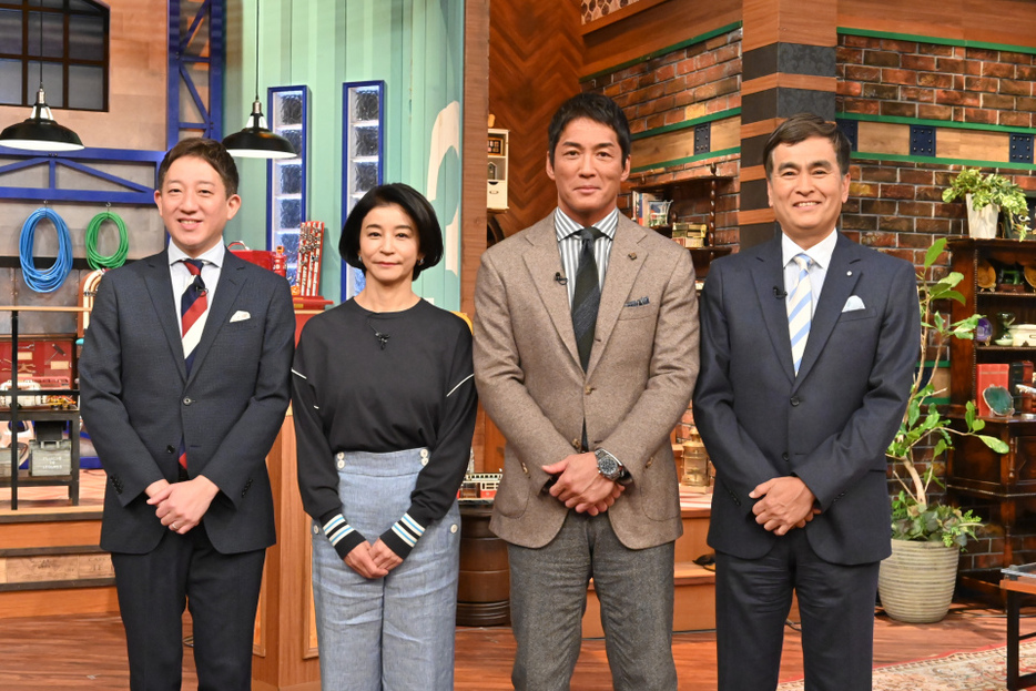 『ザワつく！金曜日』に出演する（左から）高橋茂雄、高嶋ちさ子、長嶋一茂、石原良純（C）テレビ朝日