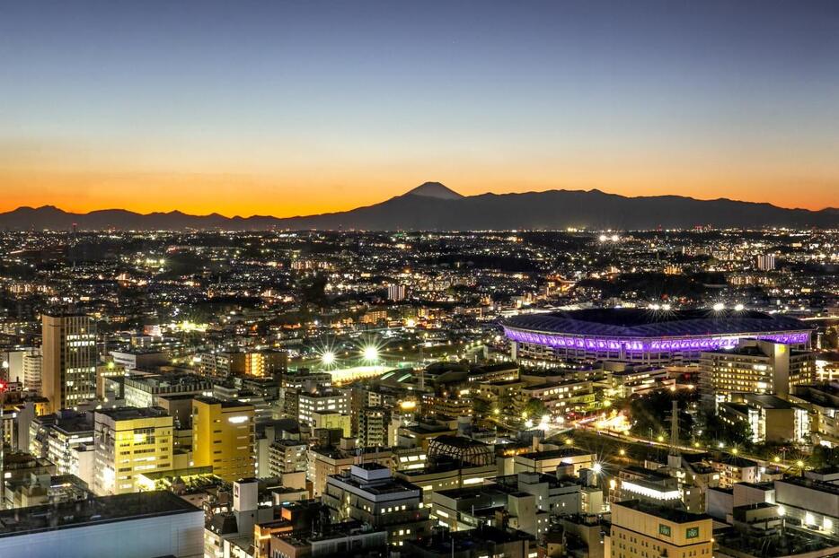 客室からの富士山の眺望