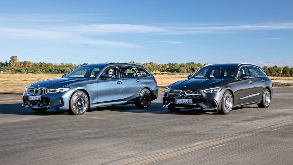 BMW 3シリーズ対メルセデス・ベンツ Cクラスのステーションワゴン対決。