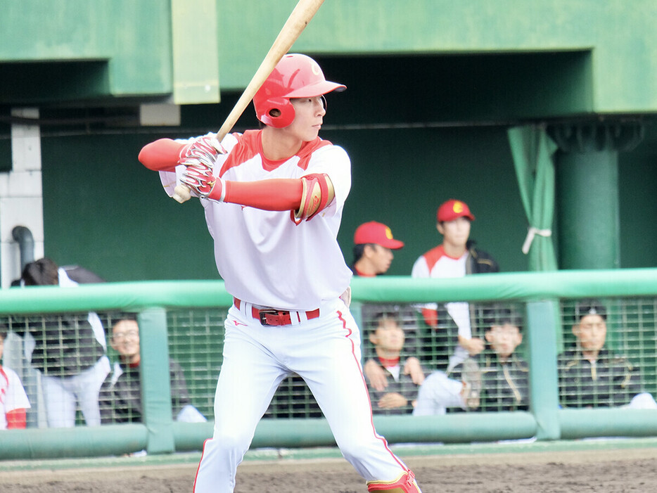 2023年のWBCで戸郷翔征から本塁打を放った梁培　photo by Nakajima Daisuke