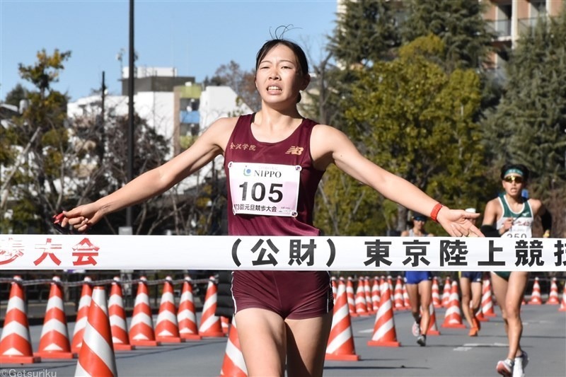 元旦競歩女子10kmを制した谷純花