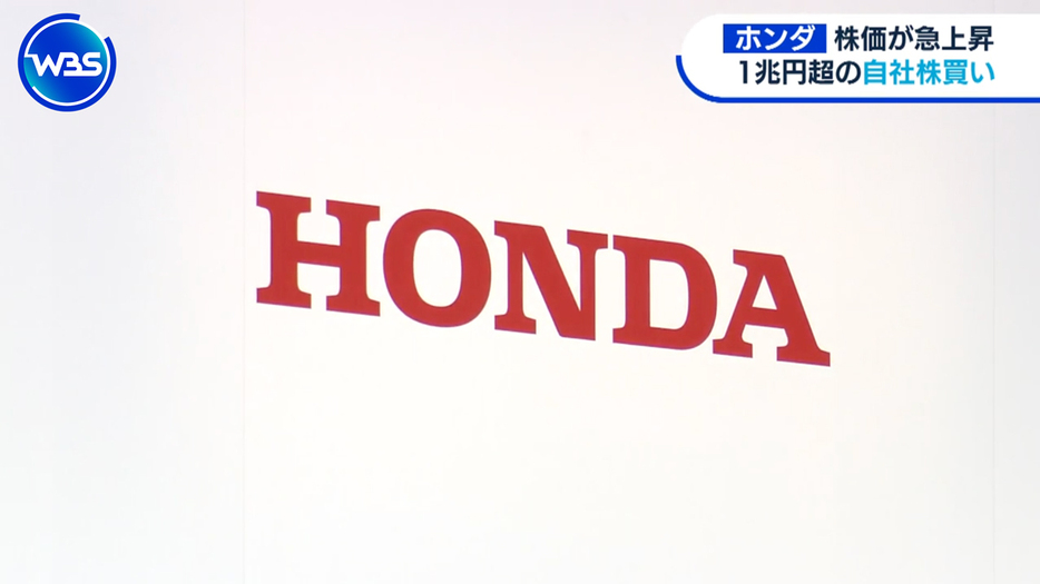 自社株買いにより株価が急上昇したホンダ