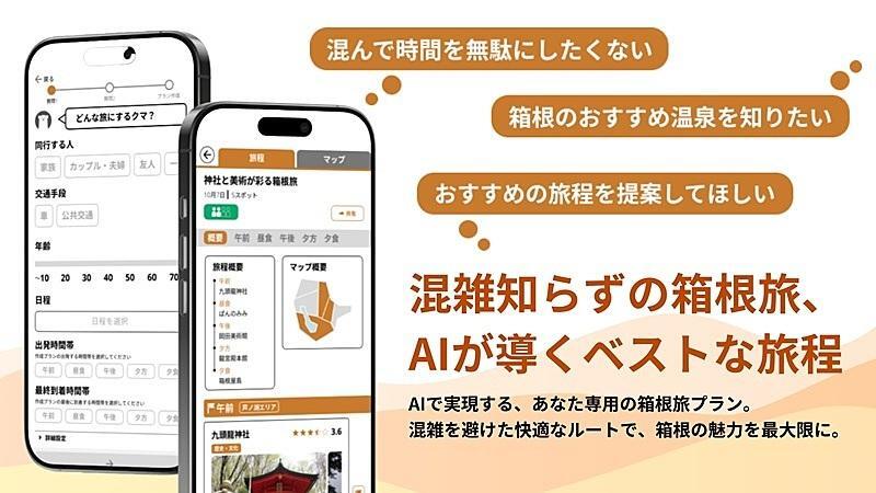 AIが混雑しない旅行プランを提案