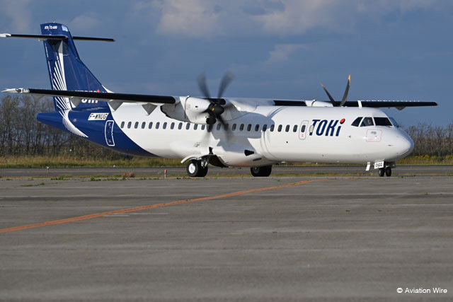 除氷装置が損傷したトキエアのATR72-600初号機（資料写真）＝22年11月 PHOTO: Tadayuki YOSHIKAWA/Aviation Wire