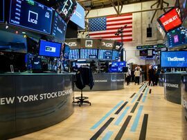 The floor of the New York Stock Exchange. Photographer: Michael Nagle/Bloomberg