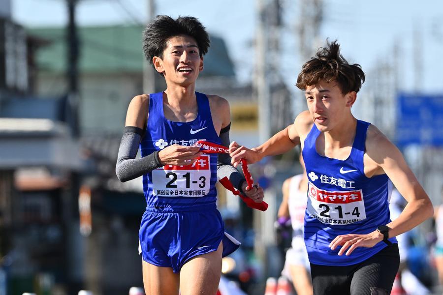 25年ニューイヤー駅伝3区区間賞の田村和希（住友電工）