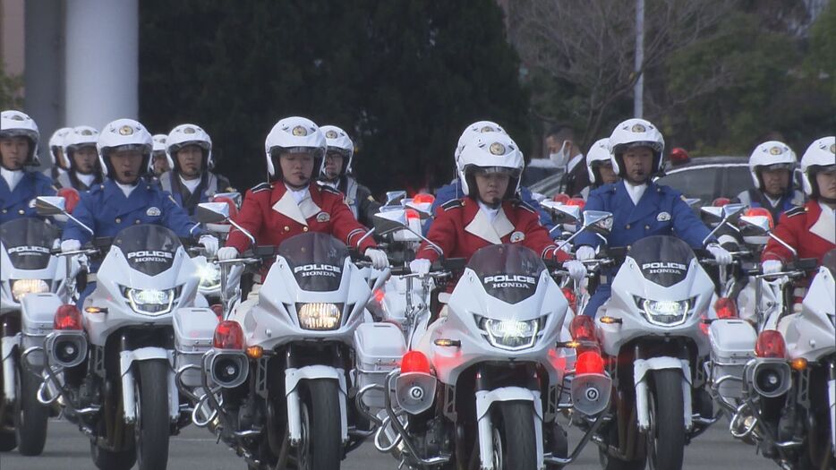 愛知県警の視閲式 2025年1月8日