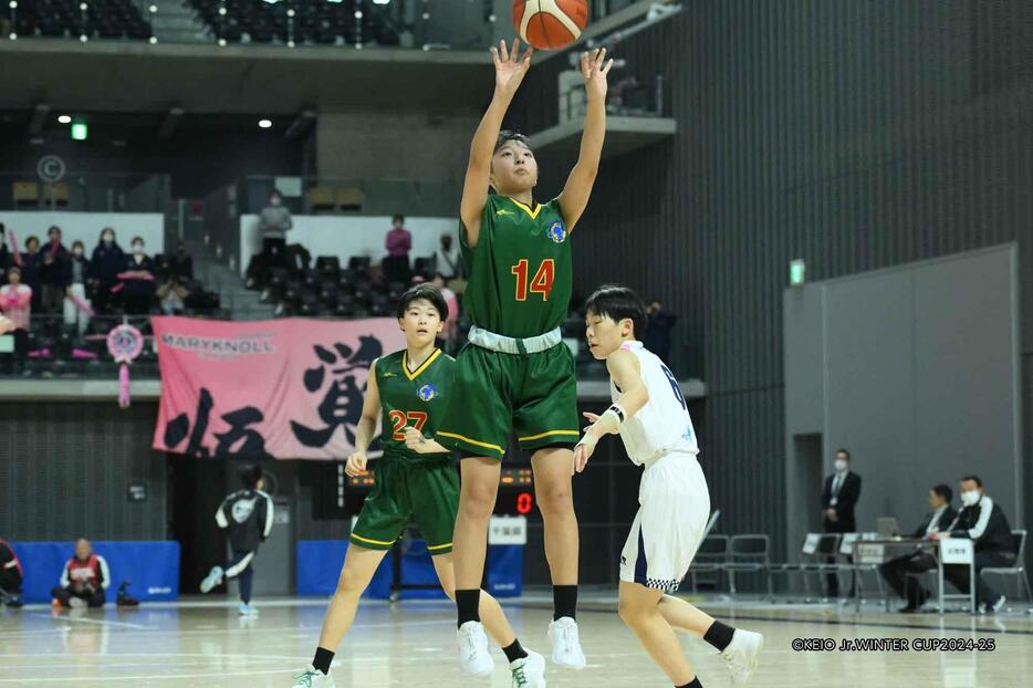 勝負所で活躍したHOOPS4HOPEのNo.14森園月愛