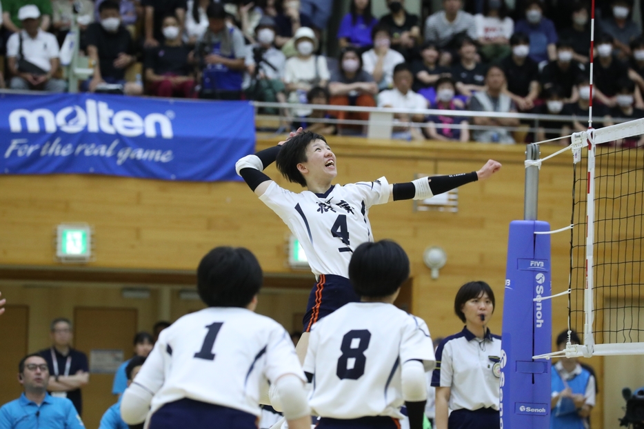 福村心優美（就実高）【写真：月刊バレーボール】