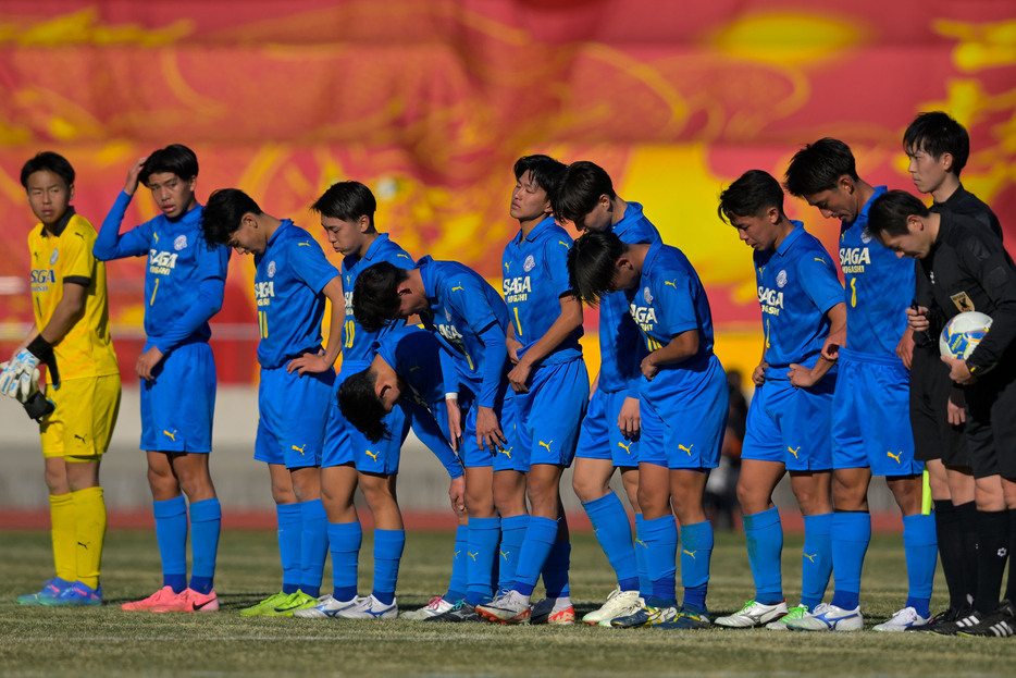 佐賀東高は悔しい初戦敗退となった。(写真協力=高校サッカー年鑑)(Koki NAGAHAMA/GEKISAKA)