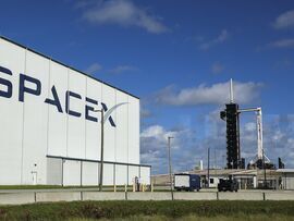 SpaceX’s Falcon 9 rocket in Cape Canaveral, Florida. Photographer: Kevin Dietsch/Getty Images