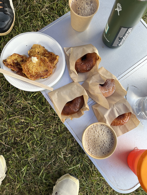 朝のフレンチトースト＆チャイティー。(写真/著者提供)