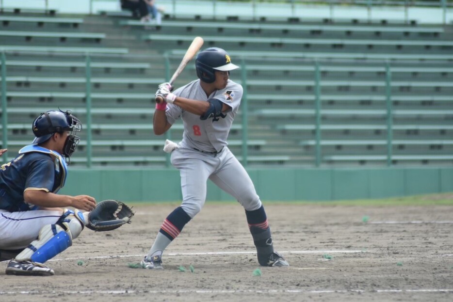 新主将に就任した長井（青森大硬式野球部提供）