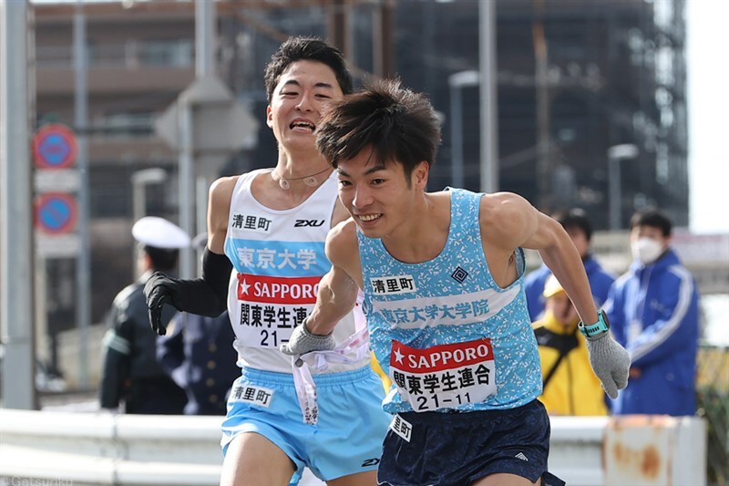 箱根駅伝の関東学生連合チーム8区、9区で東大リレーが実現